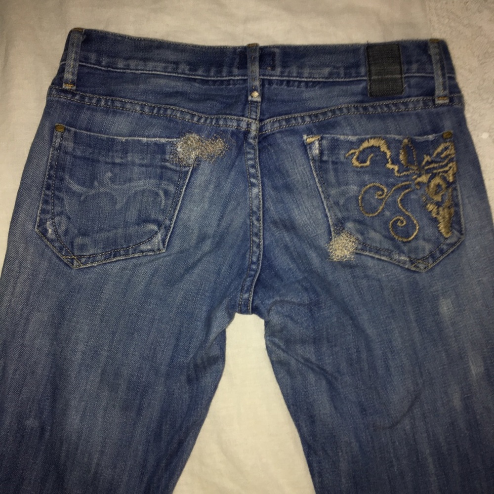 Gold sign jeans